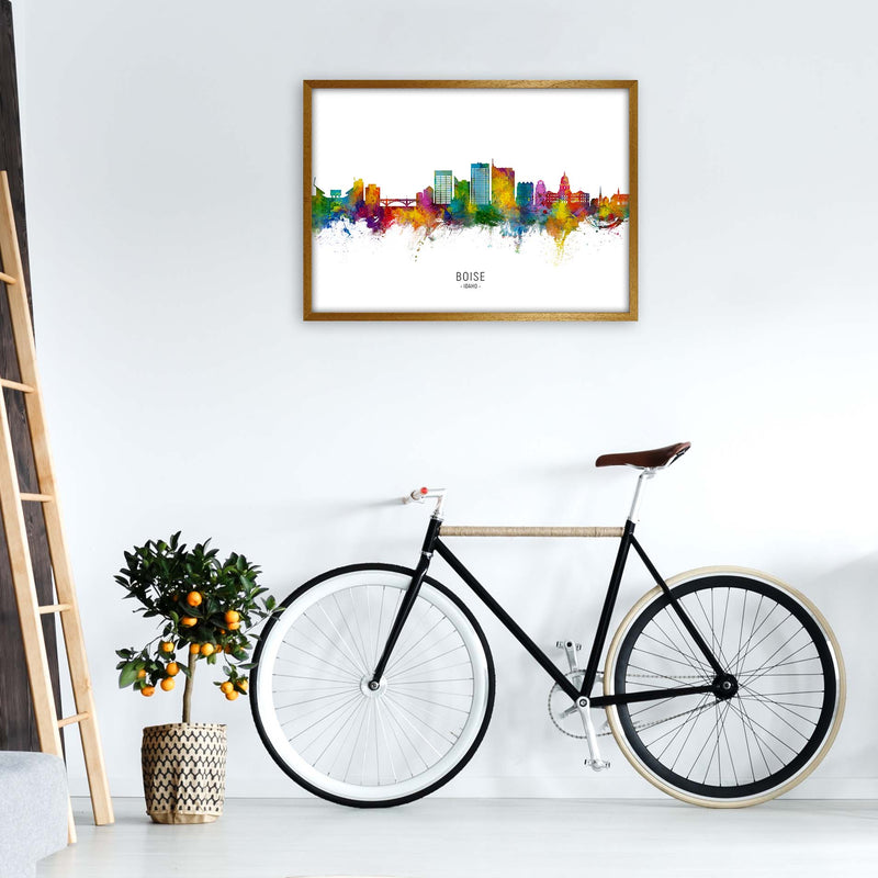 Boise Idaho Skyline Art Print by Michael Tompsett A1 Print Only