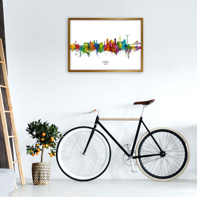 Cadiz Spain Skyline Art Print by Michael Tompsett A1 Print Only