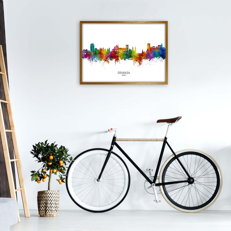 Granada Spain Skyline Art Print by Michael Tompsett A1 Print Only
