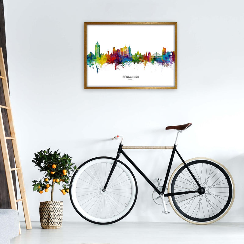 Bengaluru India Skyline Art Print by Michael Tompsett A1 Print Only