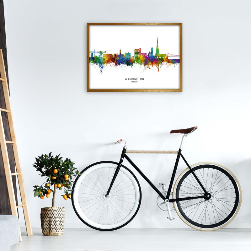 Warrington England Skyline Art Print by Michael Tompsett A1 Print Only