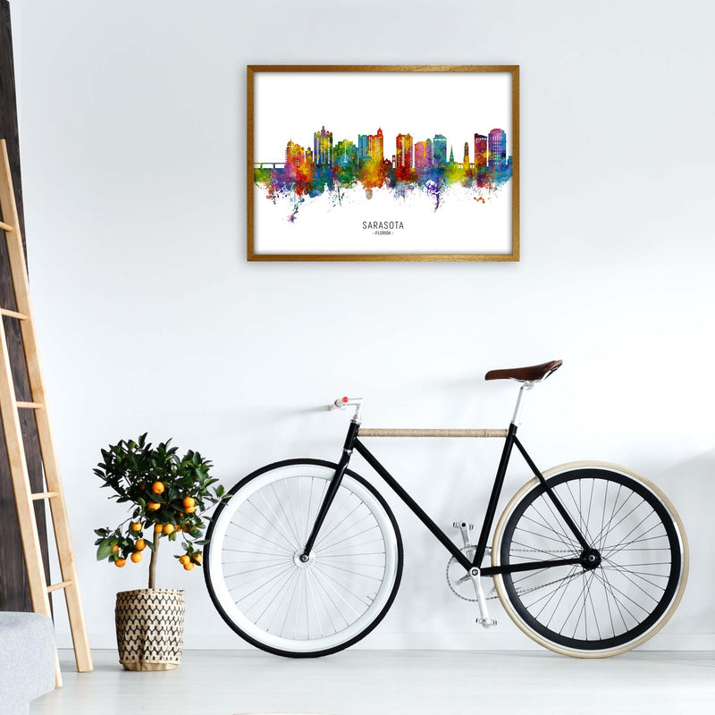 Sarasota Florida Skyline Art Print by Michael Tompsett A1 Print Only