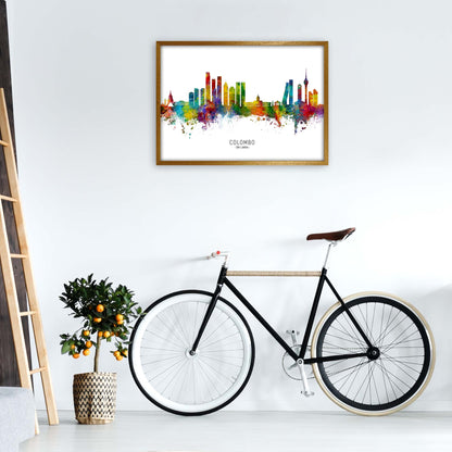 Colombo Sri Lanka Skyline Art Print by Michael Tompsett A1 Print Only