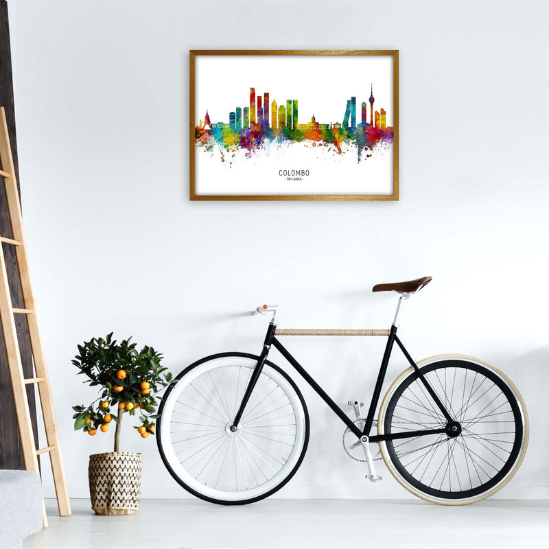 Colombo Sri Lanka Skyline Art Print by Michael Tompsett A1 Print Only