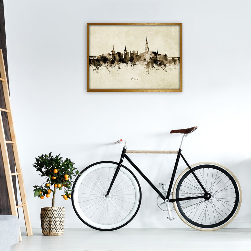 Bern Switzerland Skyline Vintage Art Print by Michael Tompsett A1 Print Only