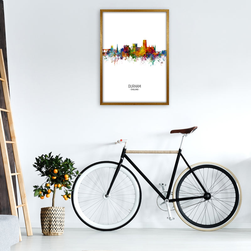 Durham England Skyline Portrait Art Print by Michael Tompsett A1 Print Only