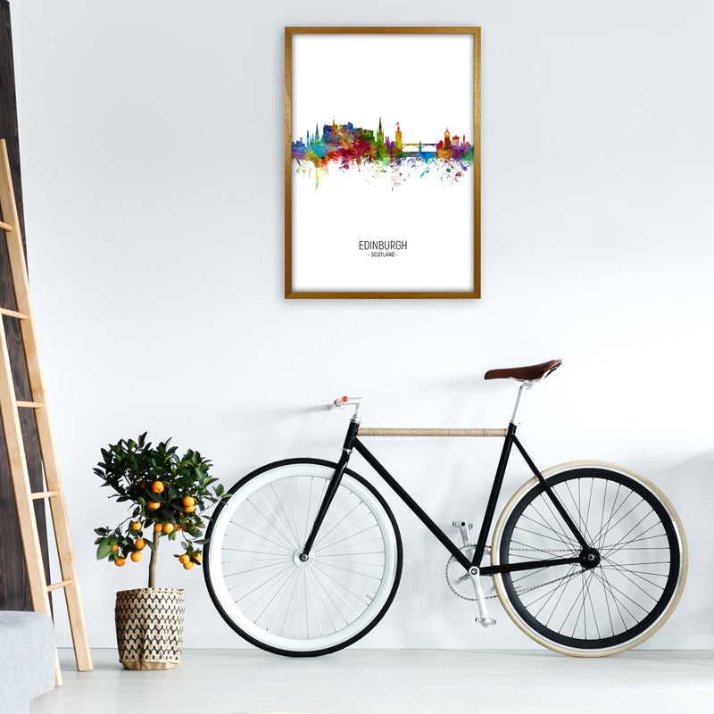 Edinburgh Scotland Skyline Portrait Art Print by Michael Tompsett A1 Print Only