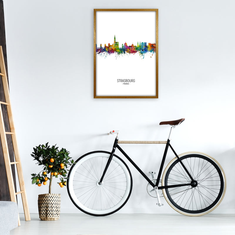 Strasbourg France Skyline Portrait Art Print by Michael Tompsett A1 Print Only
