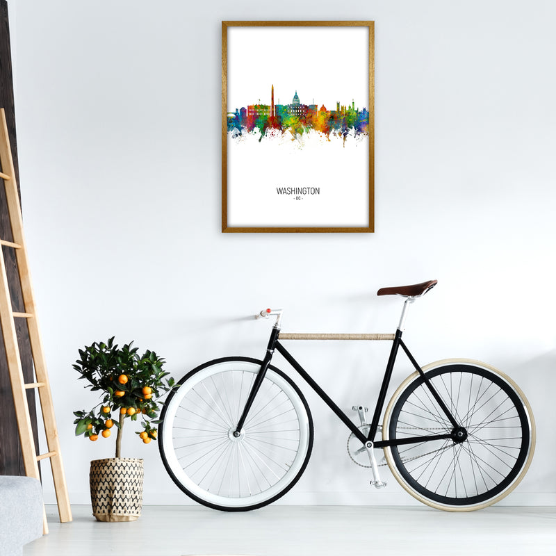 Washington Dc Skyline Portrait Art Print by Michael Tompsett A1 Print Only