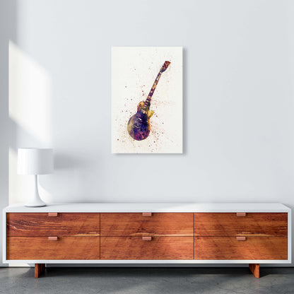 Electric Guitar Watercolour Ii Print by Michael Tompsett A2 Canvas