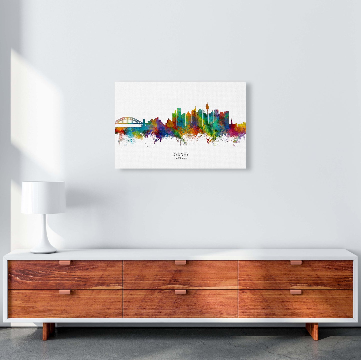 Sydney Australia Skyline Art Print by Michael Tompsett A2 Canvas