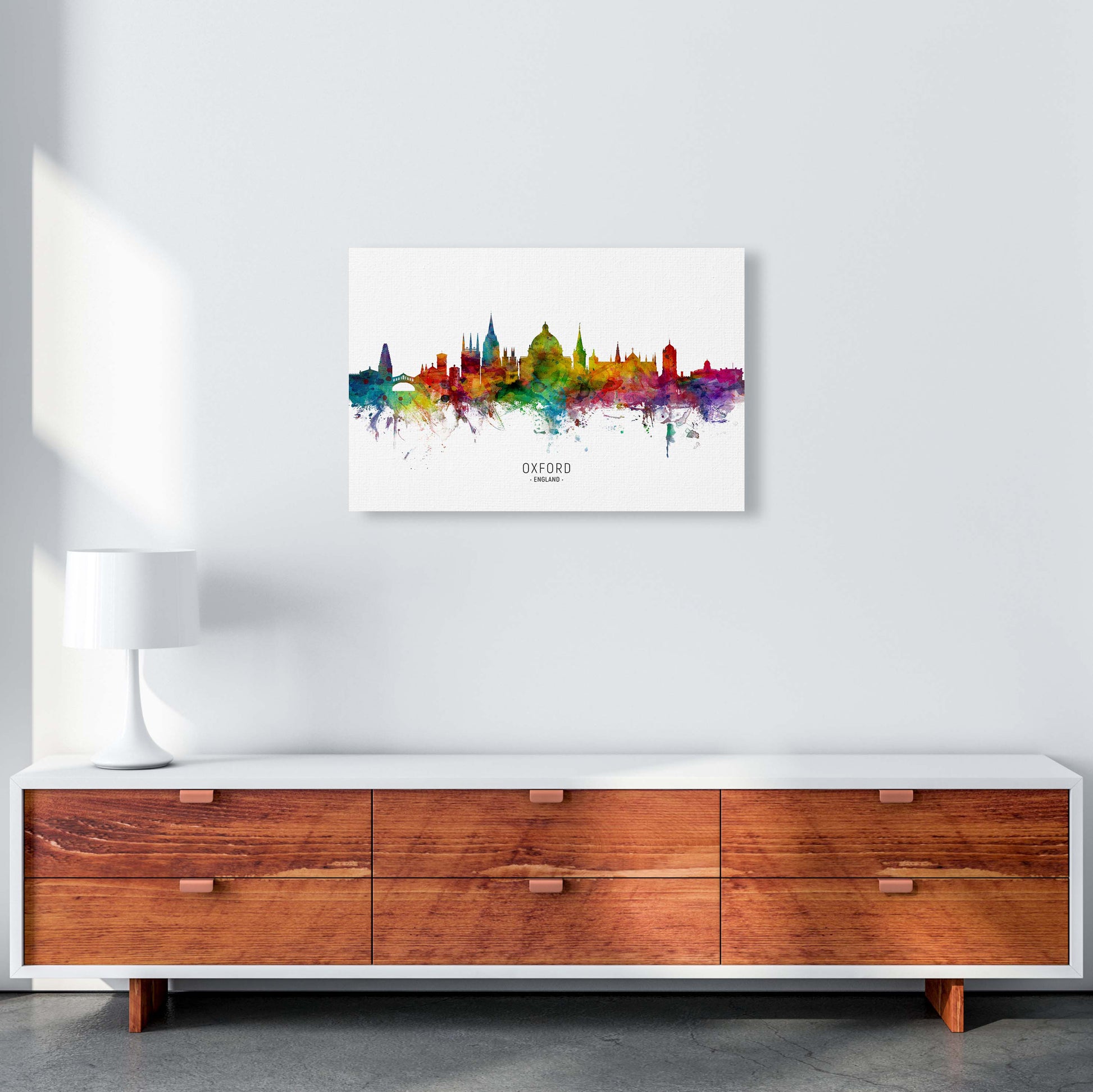 Oxford England Skyline Art Print by Michael Tompsett A2 Canvas