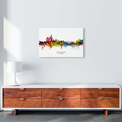 Amsterdam Netherlands Skyline Art Print by Michael Tompsett A2 Canvas