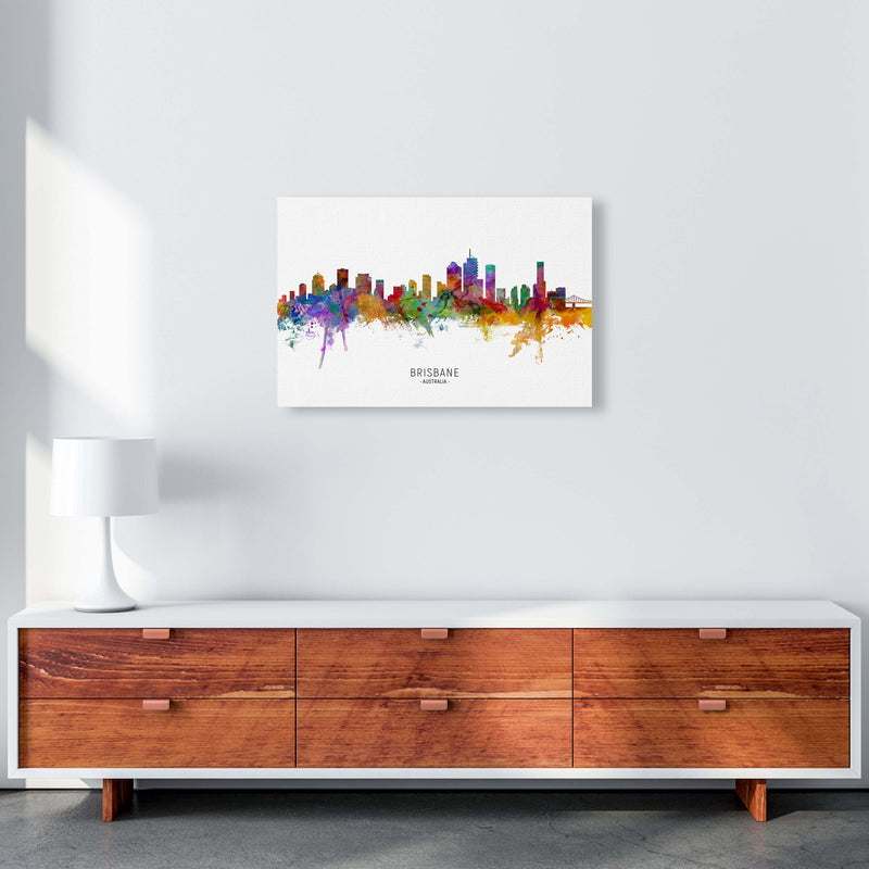Brisbane Australia Skyline Art Print by Michael Tompsett A2 Canvas