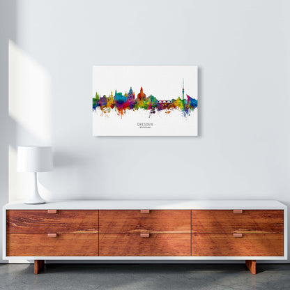 Dresden Deutschland Skyline Art Print by Michael Tompsett A2 Canvas