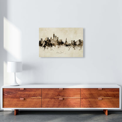 New York New York Skyline Vintage Print by Michael Tompsett A2 Canvas