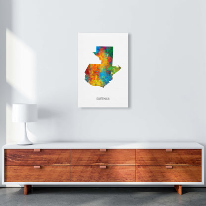 Guatemala Watercolour Map Art Print by Michael Tompsett A2 Canvas