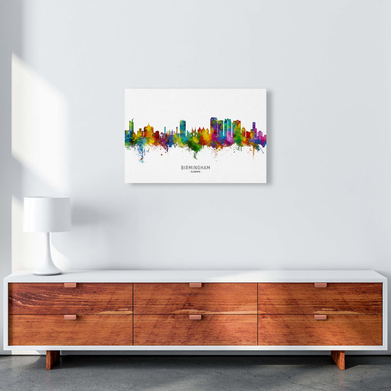 Birmingham Alabama Skyline Art Print by Michael Tompsett A2 Canvas