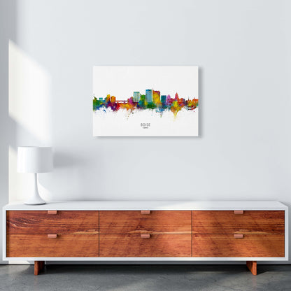 Boise Idaho Skyline Art Print by Michael Tompsett A2 Canvas