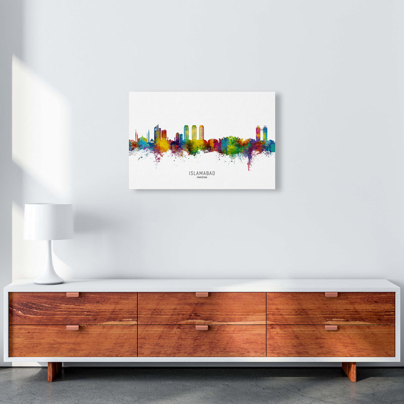 Islamabad Pakistan Skyline Art Print by Michael Tompsett A2 Canvas