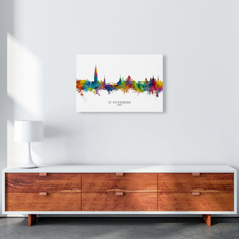 St Petersburg Russia Skyline Art Print by Michael Tompsett A2 Canvas