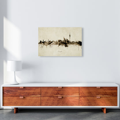 Berlin Germany Skyline Vintage Art Print by Michael Tompsett A2 Canvas
