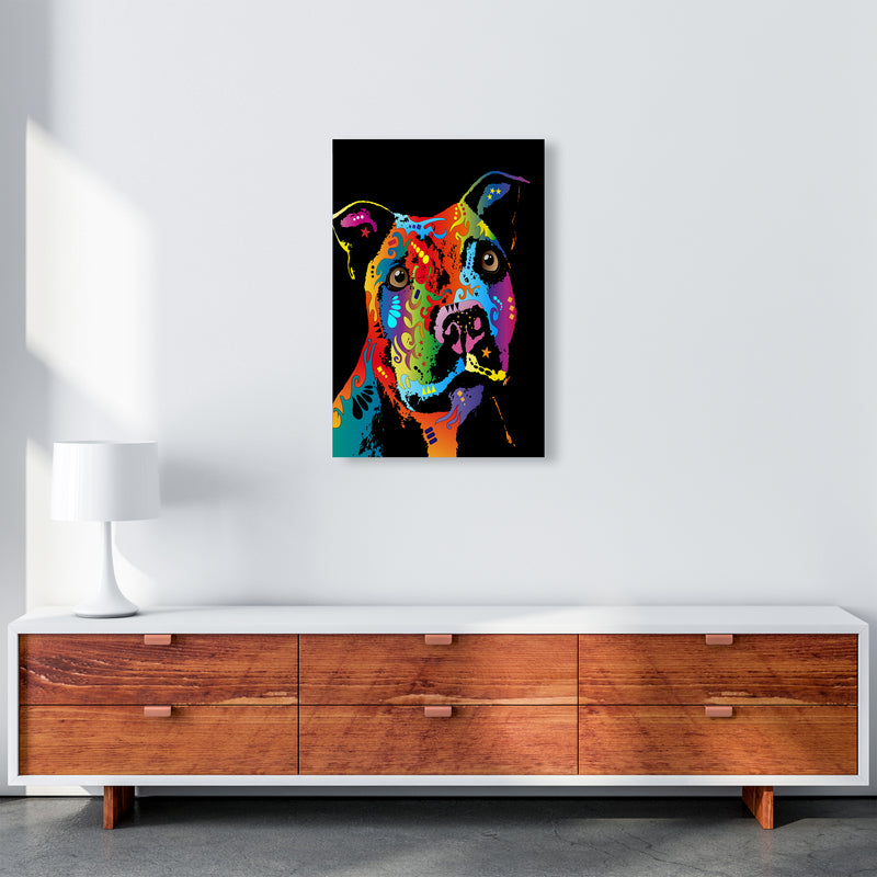 Staffordshire Bull Terrier Dog Art Print by Michael Tompsett A2 Canvas