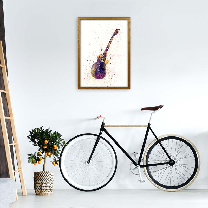 Electric Guitar Watercolour Ii Print by Michael Tompsett A2 Print Only