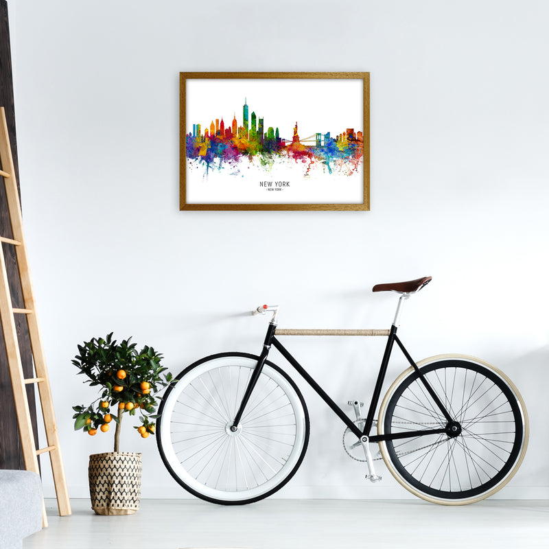 New York New York Skyline Art Print by Michael Tompsett A2 Print Only