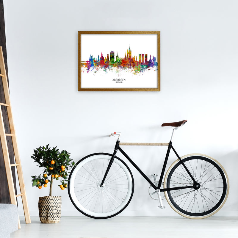 Aberdeen Scotland Skyline Art Print by Michael Tompsett A2 Print Only