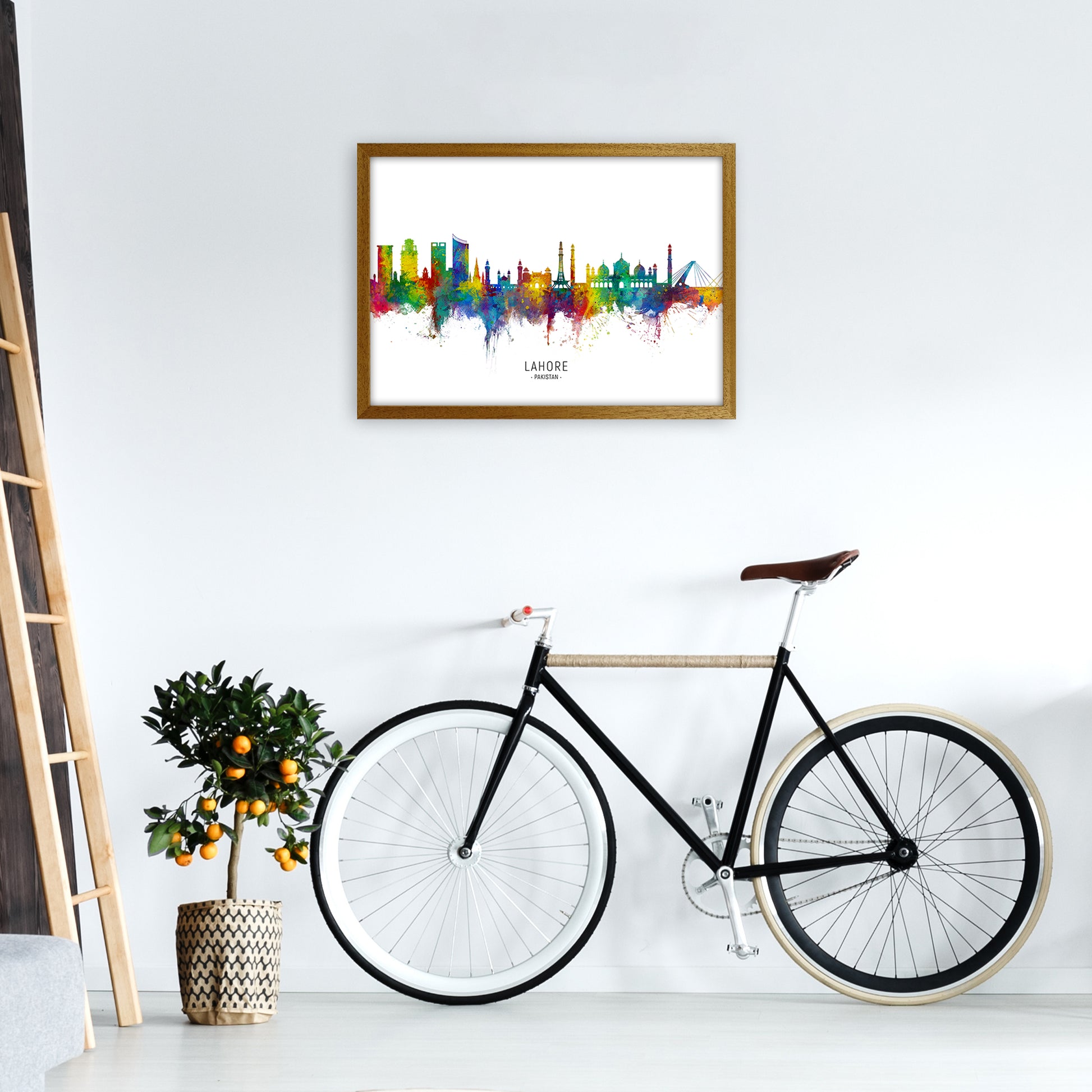 Lahore Pakistan Skyline Art Print by Michael Tompsett A2 Print Only