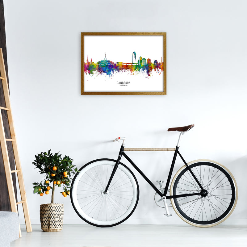 Canberra Australia Skyline Art Print by Michael Tompsett A2 Print Only