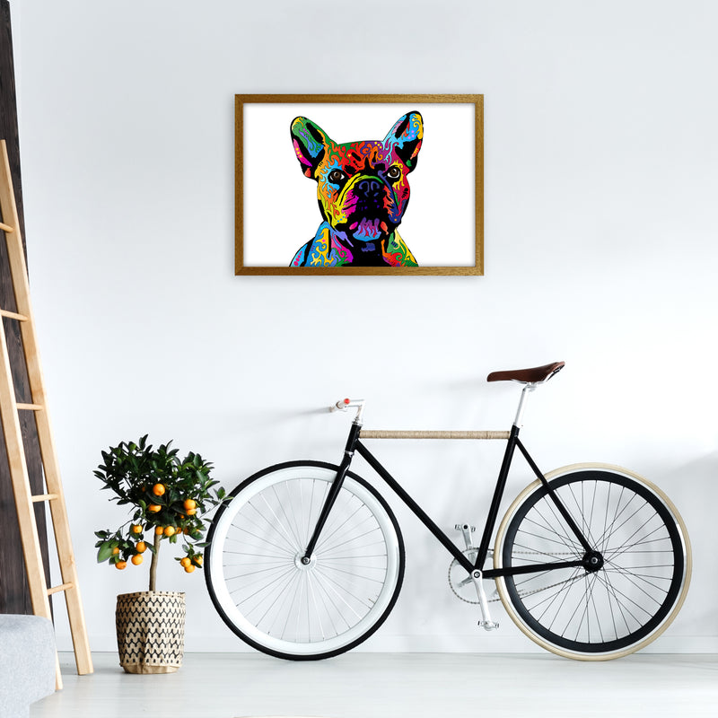 French Bulldog Dog White Art Print by Michael Tompsett A2 Print Only