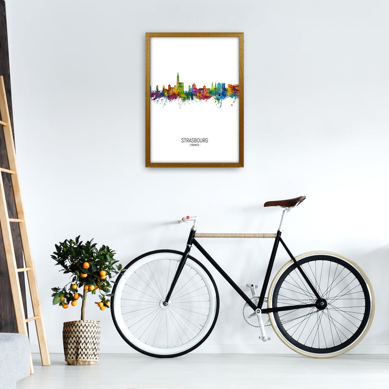 Strasbourg France Skyline Portrait Art Print by Michael Tompsett A2 Print Only