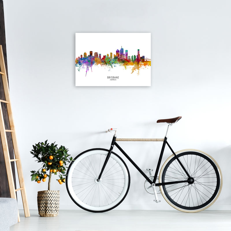 Brisbane Australia Skyline Art Print by Michael Tompsett A2 Black Frame