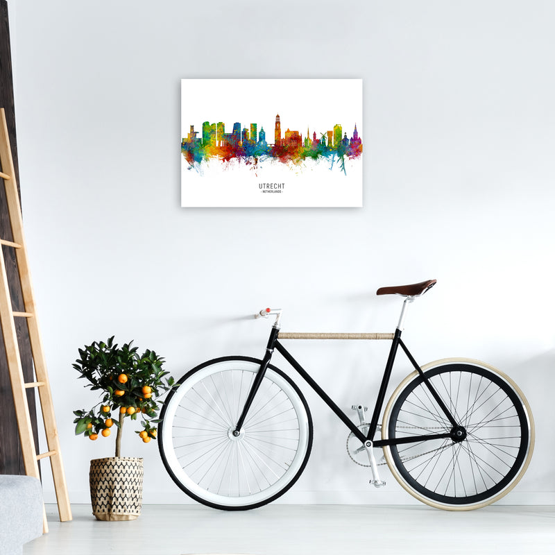 Utrecht Netherlands Skyline Art Print by Michael Tompsett A2 Black Frame