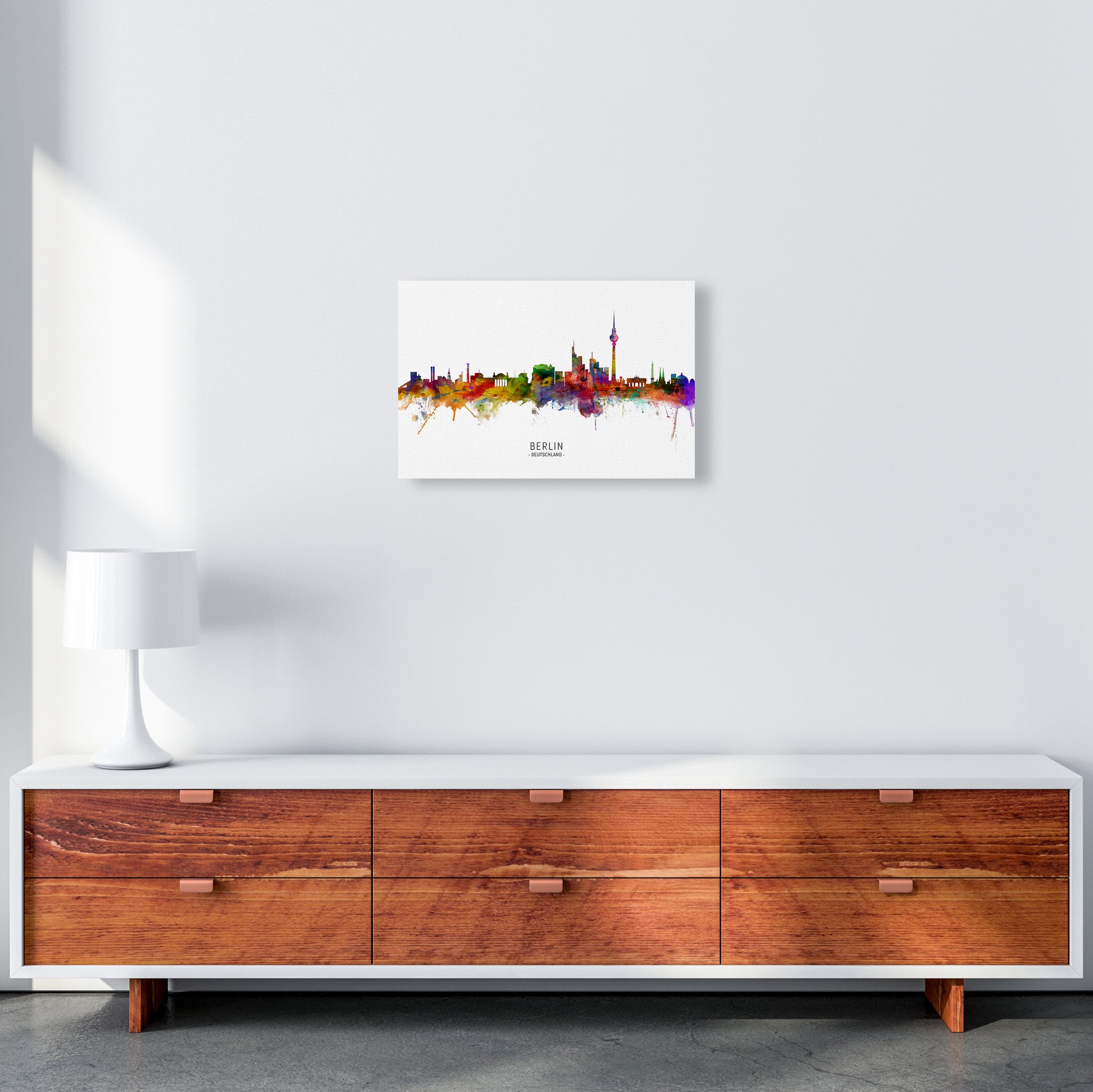 Berlin Deutschland Skyline Art Print by Michael Tompsett A3 Canvas