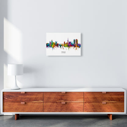 Prague Czech Republic Skyline Art Print by Michael Tompsett A3 Canvas