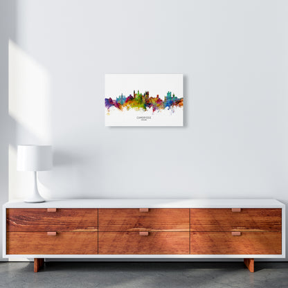 Cambridge England Skyline Art Print by Michael Tompsett A3 Canvas