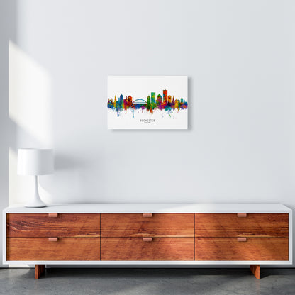 Rochester New York Skyline Art Print by Michael Tompsett A3 Canvas