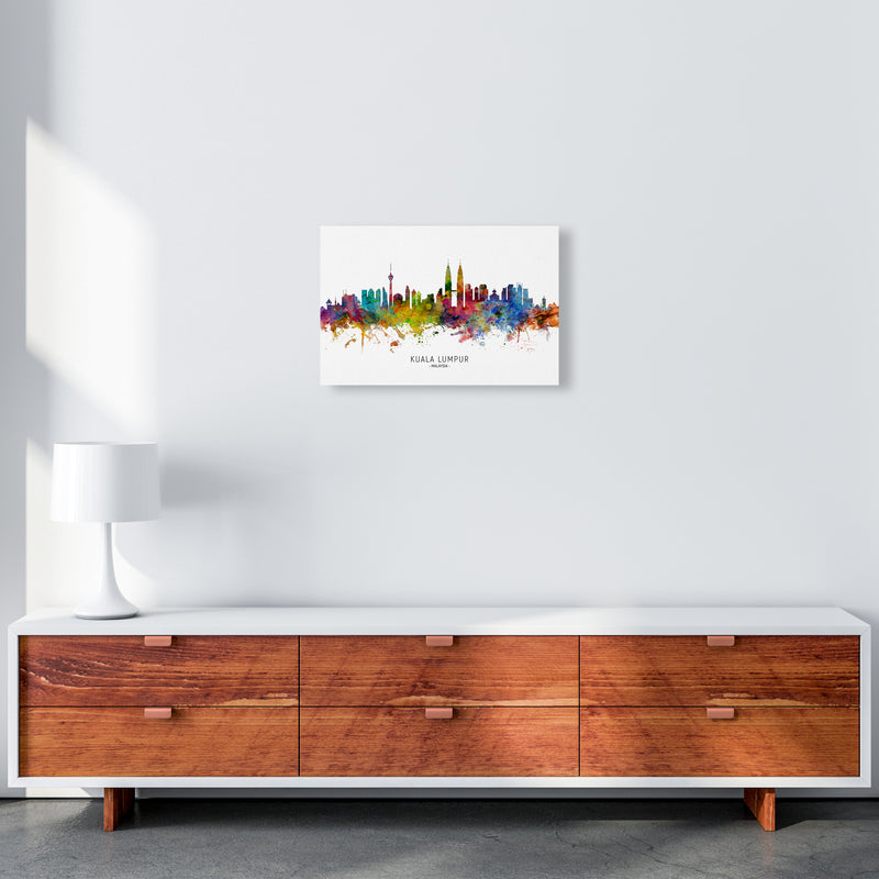 Kuala Lumpur Malaysia Skyline Art Print by Michael Tompsett A3 Canvas