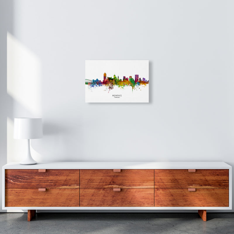 Memphis Tennessee Skyline Art Print by Michael Tompsett A3 Canvas