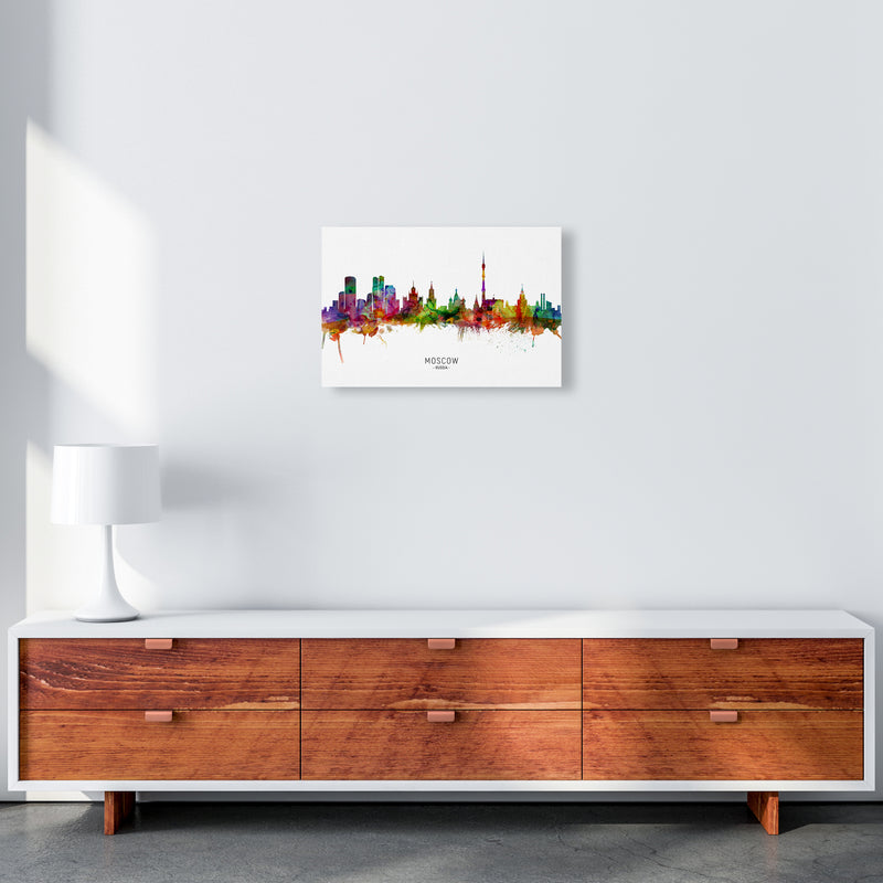 Moscow Russia Skyline Art Print by Michael Tompsett A3 Canvas