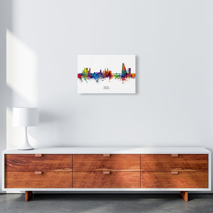 Basel Switzerland Skyline Art Print by Michael Tompsett A3 Canvas