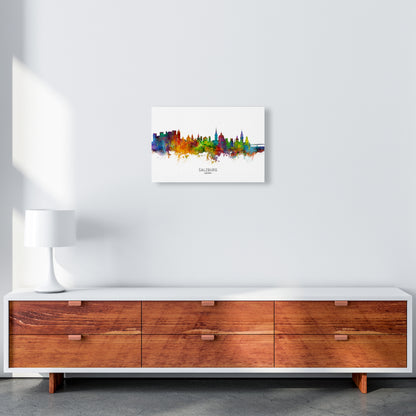 Salzburg Austria Skyline Art Print by Michael Tompsett A3 Canvas