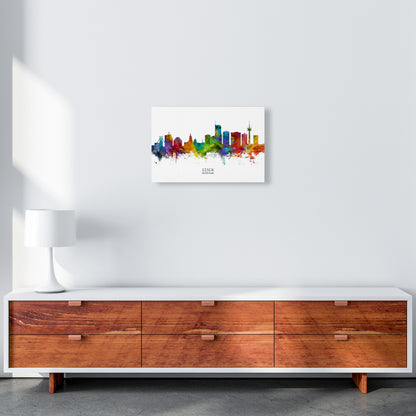 Essen Deutschland Skyline Art Print by Michael Tompsett A3 Canvas