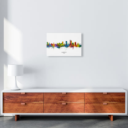 Lubbock Texas Skyline Art Print by Michael Tompsett A3 Canvas