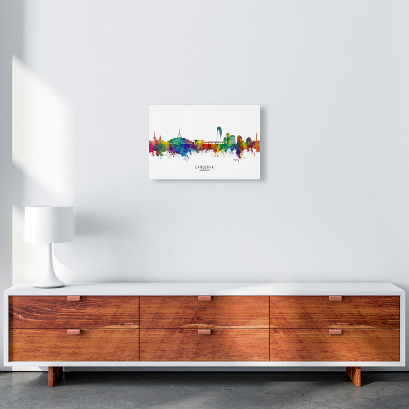 Canberra Australia Skyline Art Print by Michael Tompsett A3 Canvas