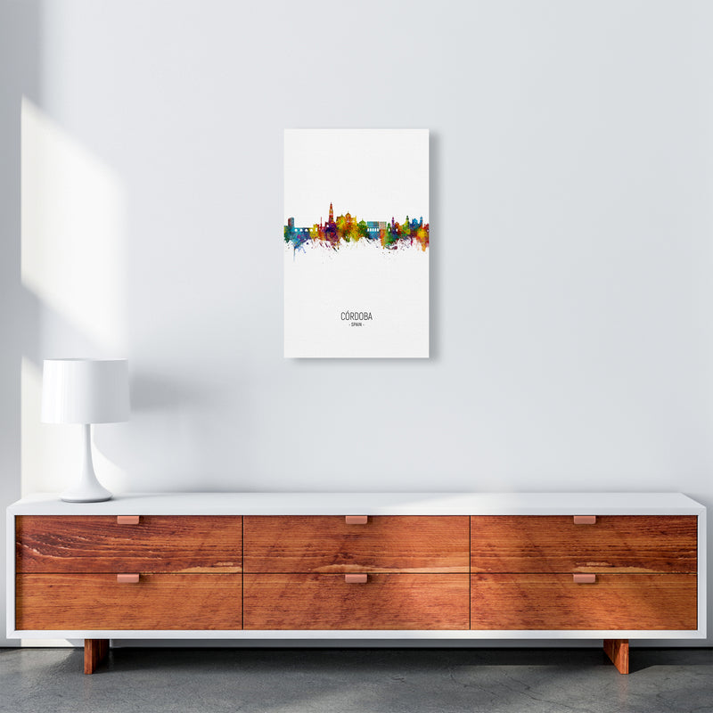 Cordoba Spain Skyline Portrait Art Print by Michael Tompsett A3 Canvas