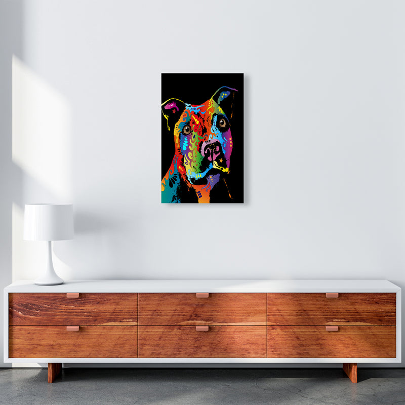 Staffordshire Bull Terrier Dog Art Print by Michael Tompsett A3 Canvas